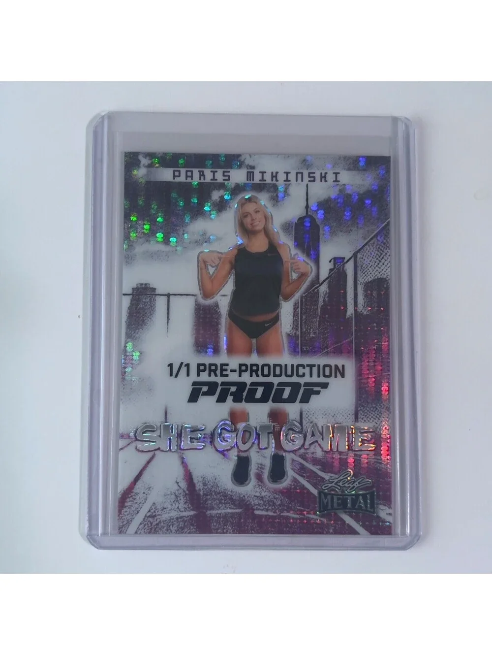 2024 Leaf Women of Sport Paris Mikinski She Got Game 1/1 Pre-Production Proof